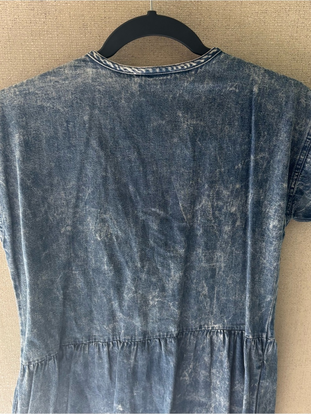 Vintage 80s Oscar de la Renta for Swirl Acid Wash Denim Dress Neiman Marcus - Picture 8 of 13